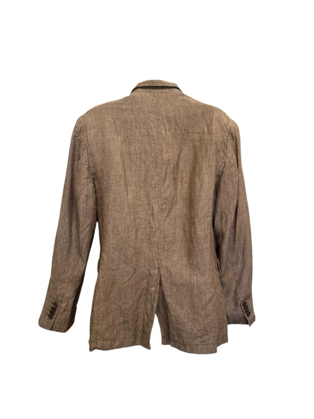 Banana Republic Linen Modern Fit Lined Jacket Brown Women’s Size M - Picture 7 of 7
